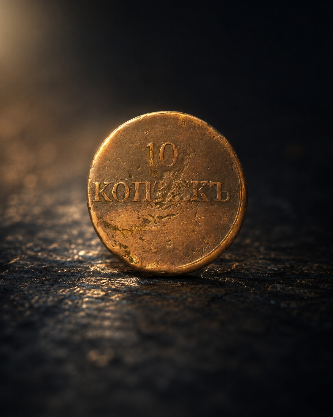Монета 10 копеек Сибирская, медь