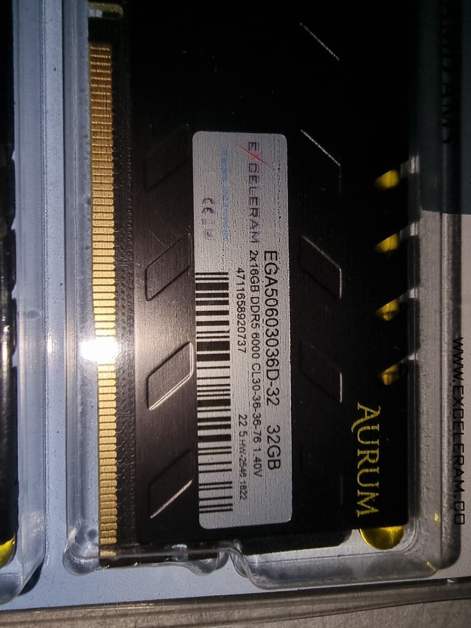 Оперативная память Exceleram DDR5 32GB 6000MHz CL30