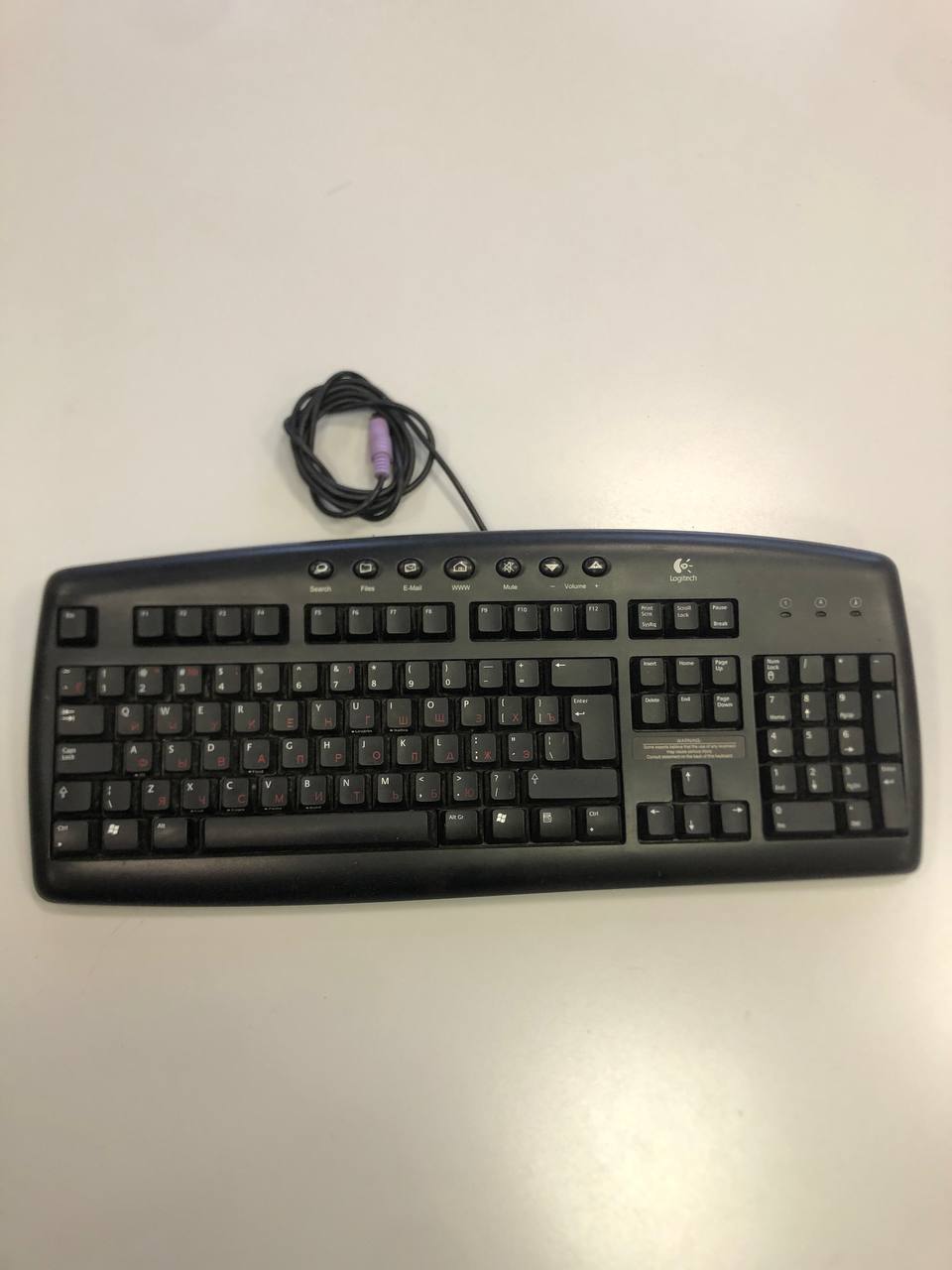 Клавиатура Logitech Deluxe 250 PS/2 Black