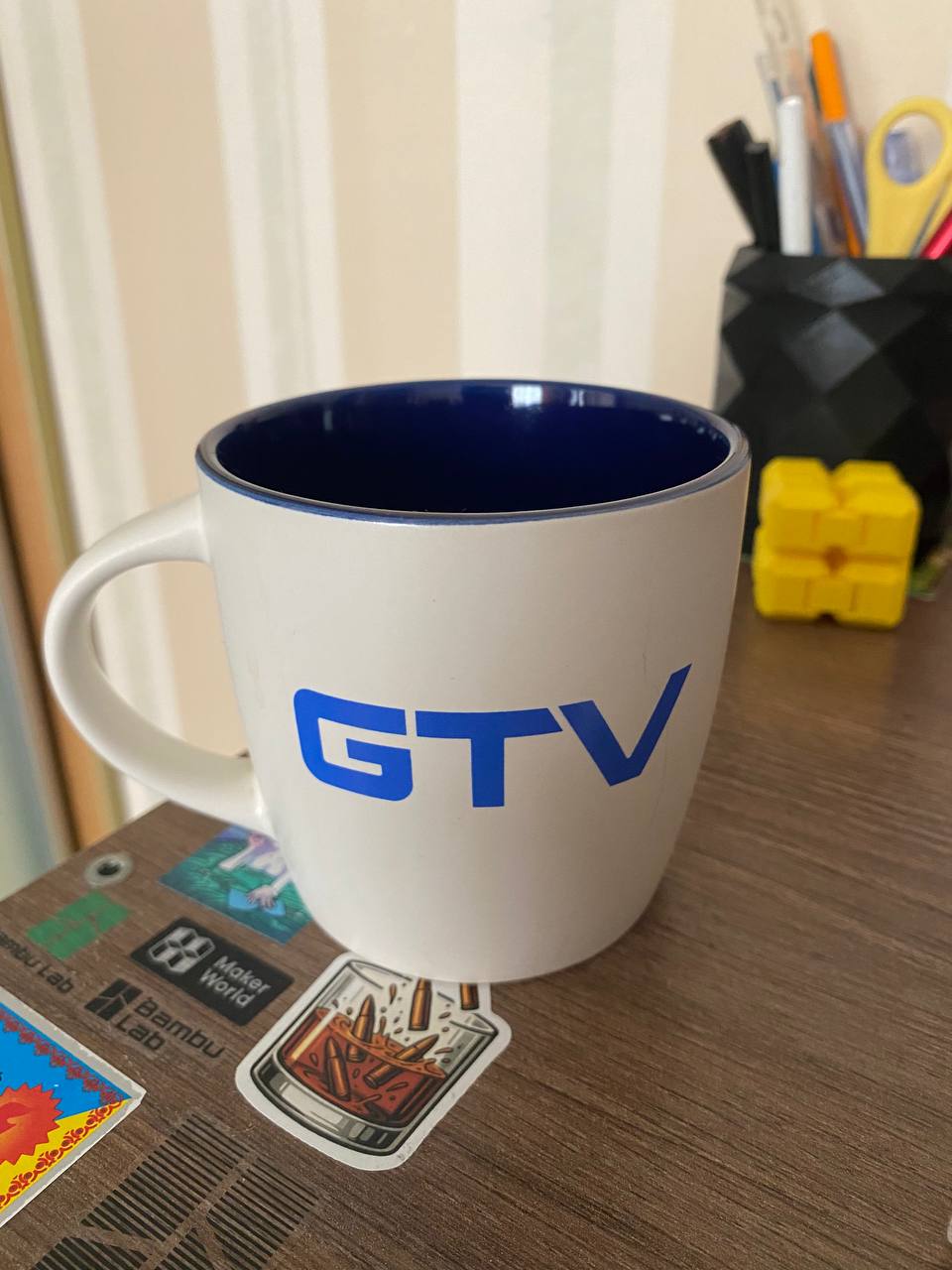 Керамическая кружка с логотипом GTV